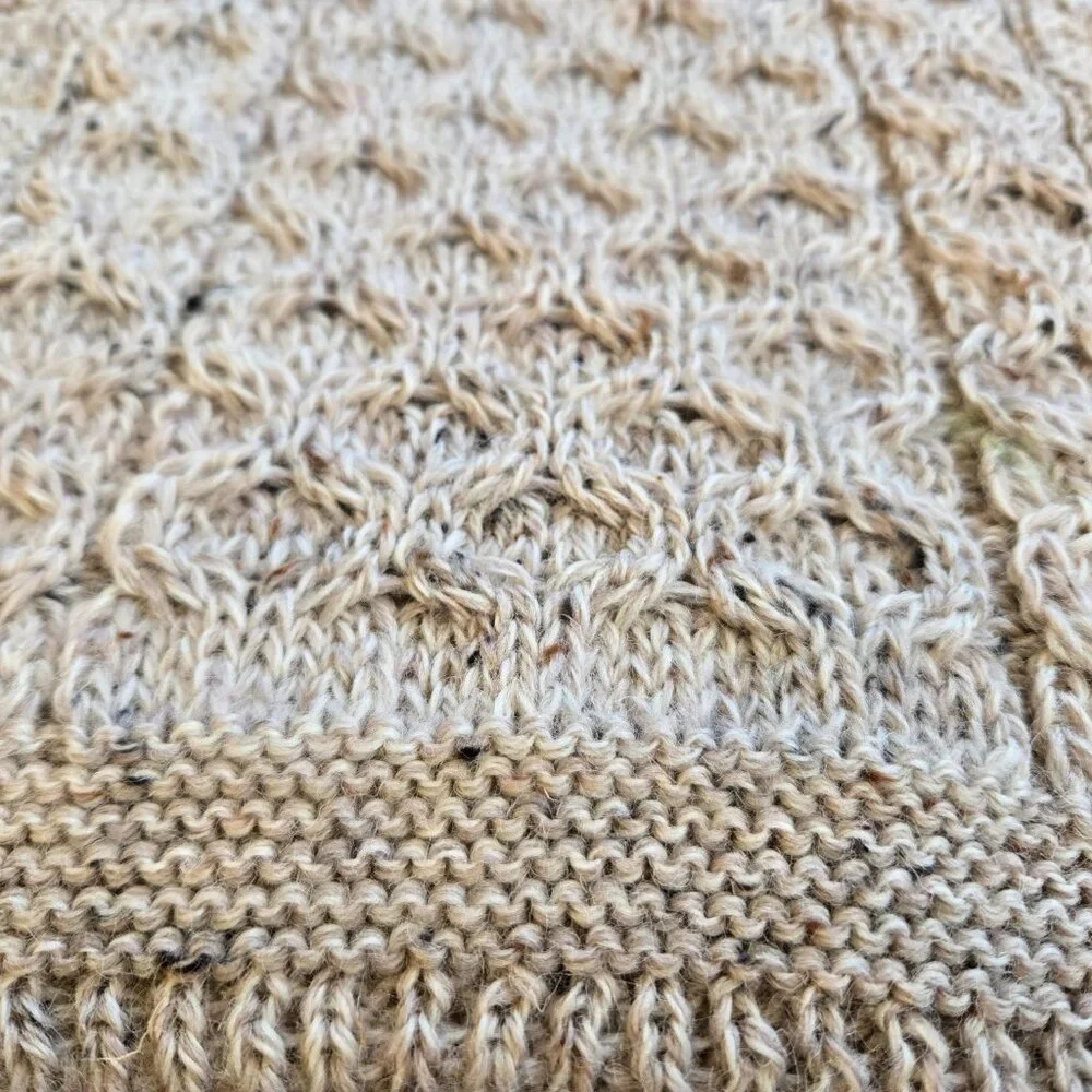 NWT Aran Crafts Merino Wool Donegal Honeycomb Scarf
